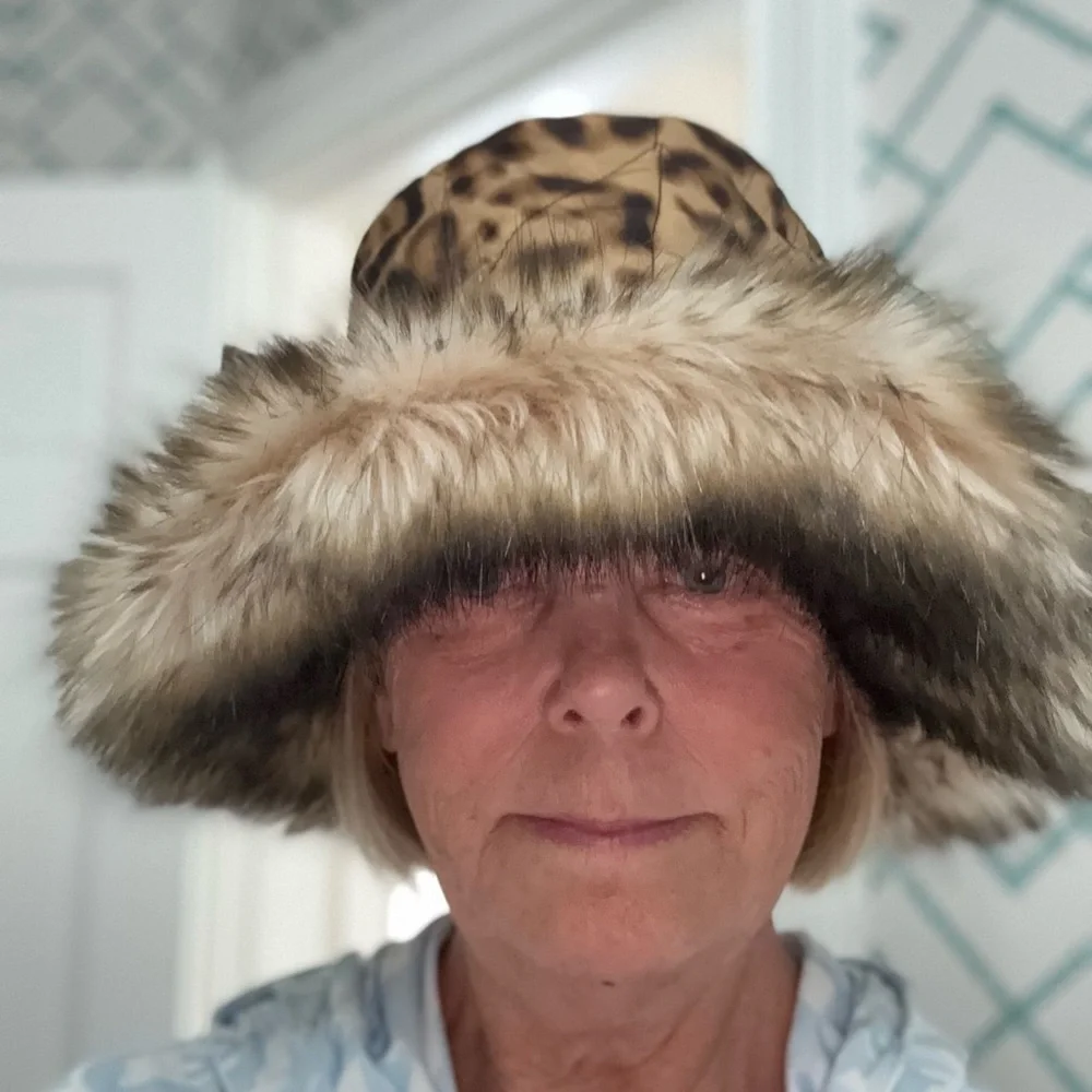 Eric Javits Leopard Print Faux Fur Hat - Picture 3 of 5